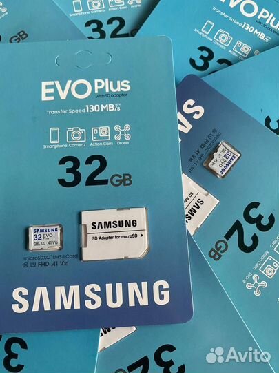 Новая Карта памяти MicroSD Samsung 32 GB EVO plus