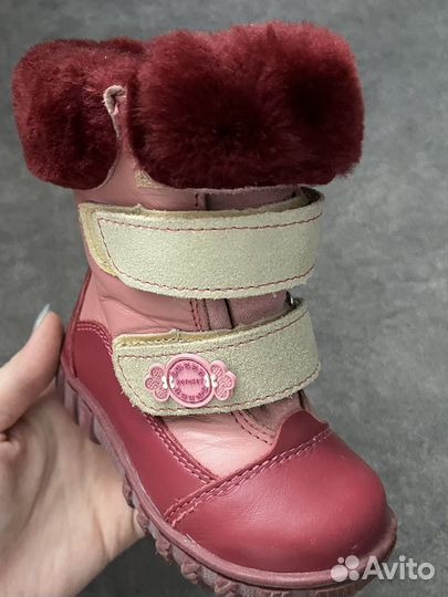 Сапожки зимние на девочку 22