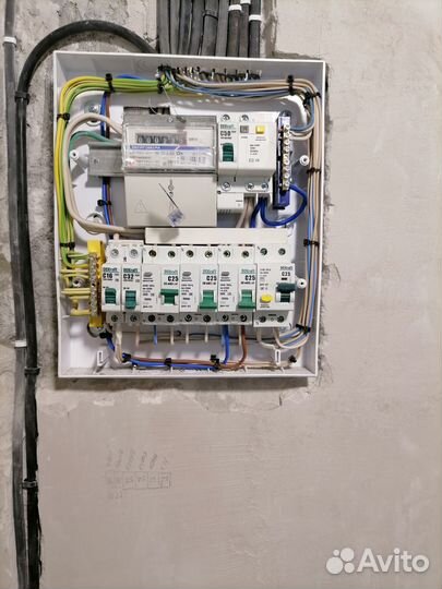 Электросантех монтаж в частном доме, электрик