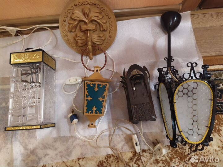 Лампа, светильник, ночник, плафон СССР винтаж