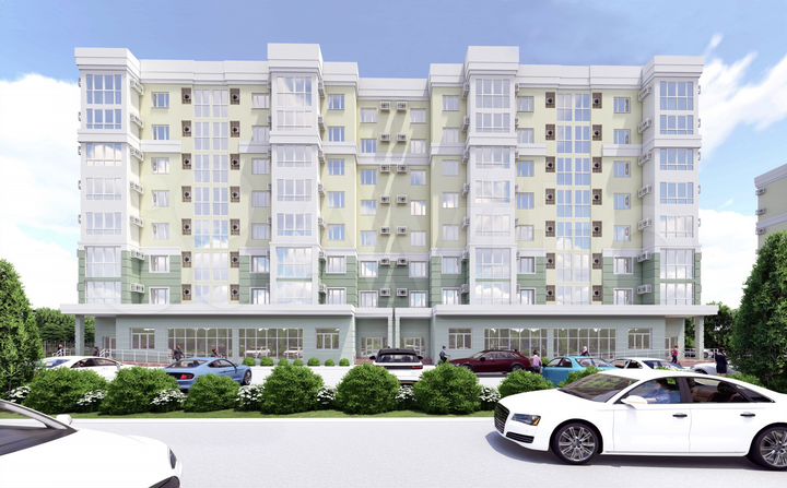 2-к. квартира, 64 м², 2/8 эт.