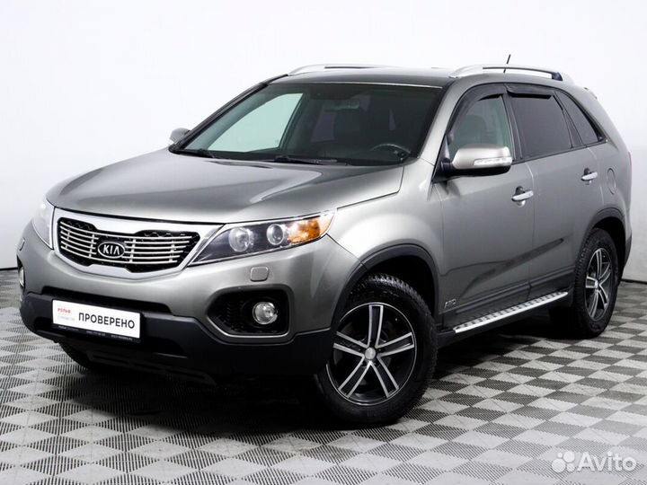 Купить б/у Kia Sorento II 2.2d AT (197 л.с.) 4WD дизель автомат в Норильске: сер