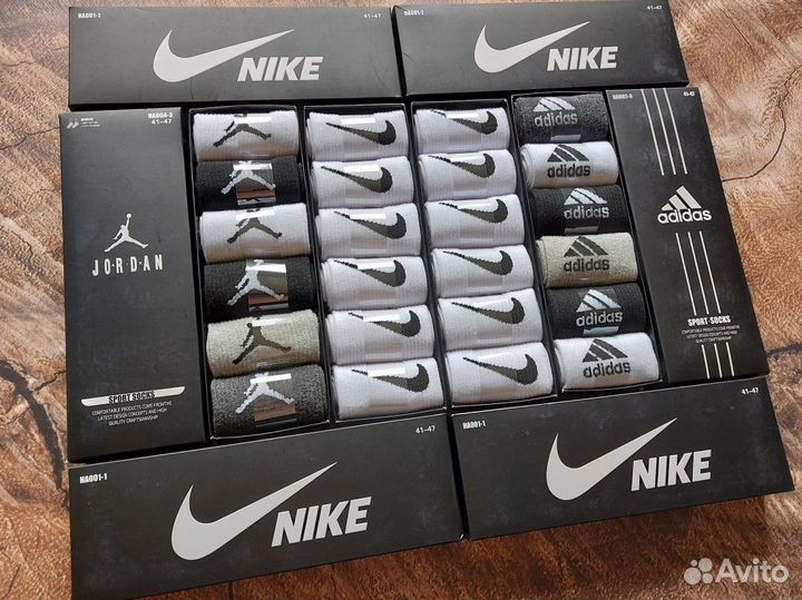 Носки Nike Adidas Jordan качество