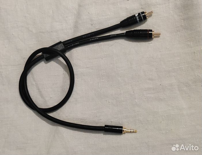Межблочный Jack3.5 - 2RCA, AUX кабель Nakamichi