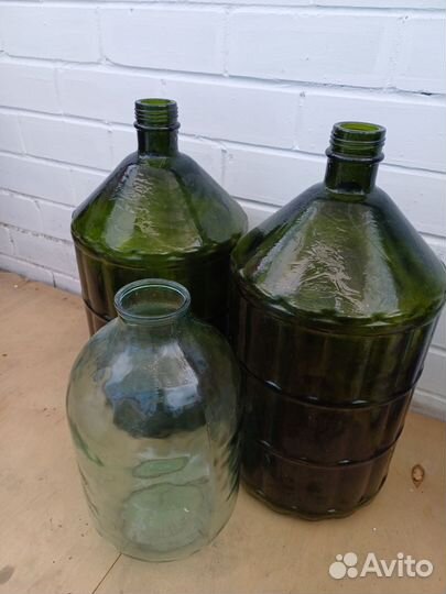 Бутыль стеклянная