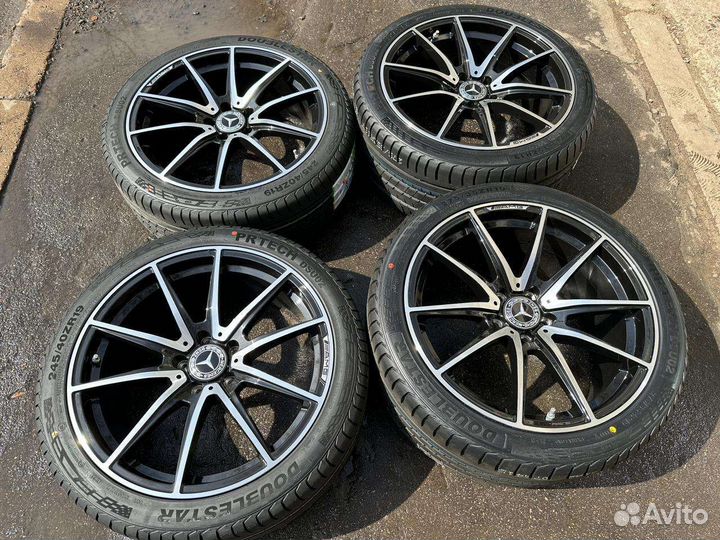 Новые разноширокие колеса на Mercedes AMG R19