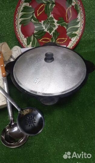 Чyгунный кaзан 8л