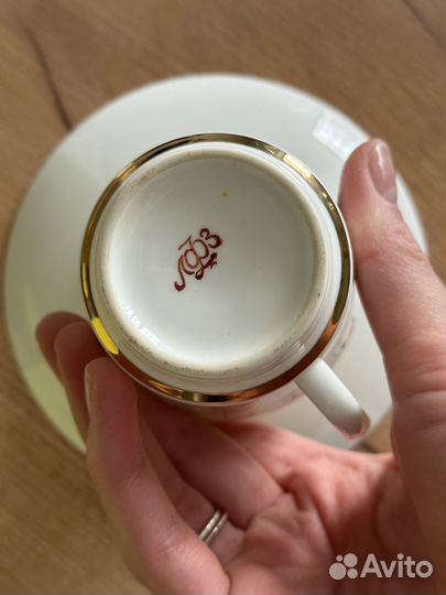 Кофейная пара лфз костяной фарфор