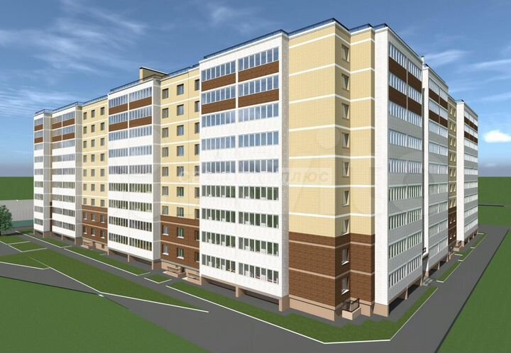 3-к. квартира, 88,1 м², 1/9 эт.