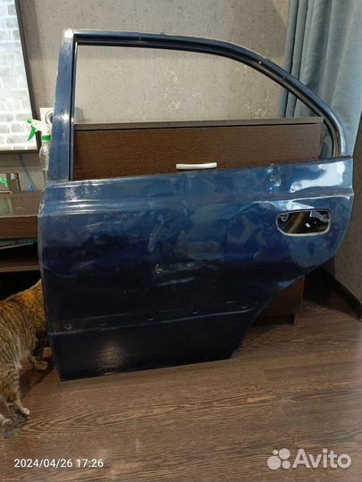 Дверь задняя левая hyundai accent