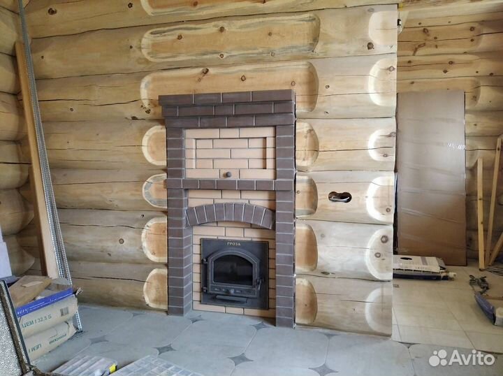 Монтаж каминов, дымоходов, банных печей