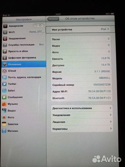 Планшет Apple A4