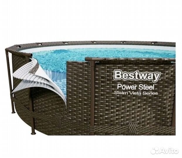 Новый каркасный бассейн Bestway Steel pro 305х100