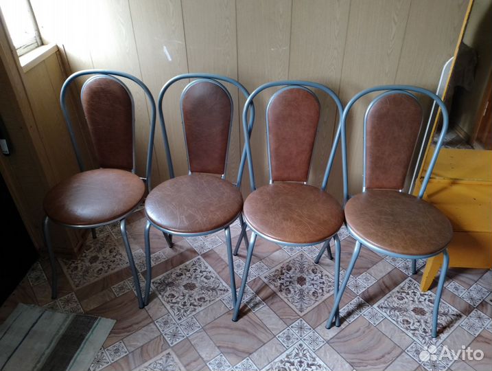 Кухонные стулья б/у, Стол стеклянный