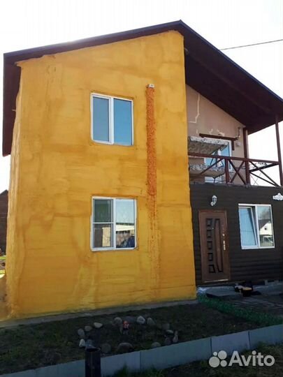 Теплоизоляция фасада пенополиуретаном пеной ппу