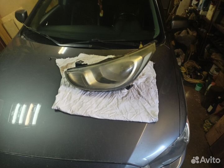 Фара hyundai solaris 1