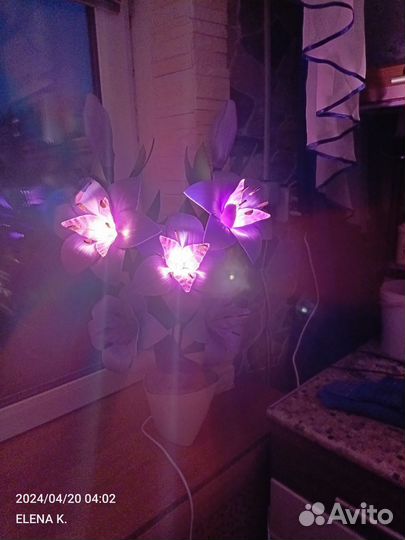 Светильник из фоамирана ручная работа