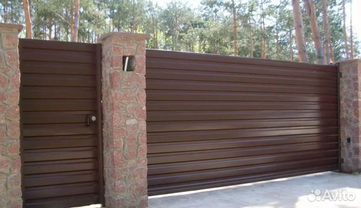 Забор из профнастила работа по договору качественн