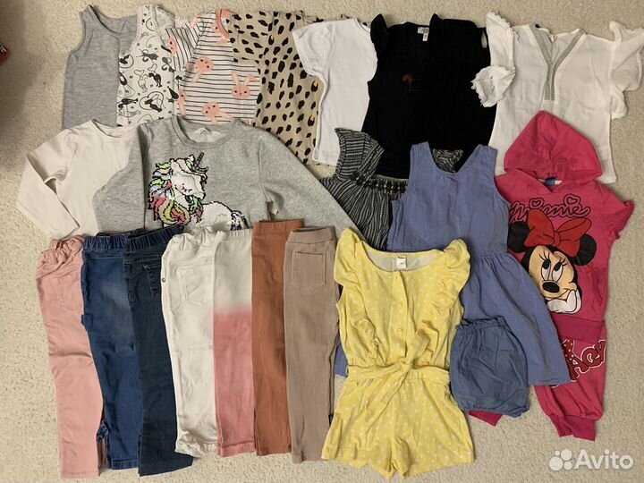 Пакет вещей для девочки 86-92-98