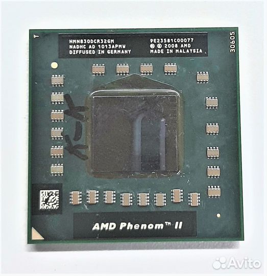 Процессор для ноутбука AMD Phenom II N830 2,1 Ггц
