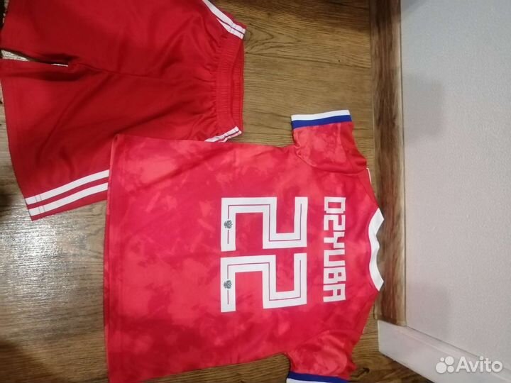 Детская футбольная форма красная