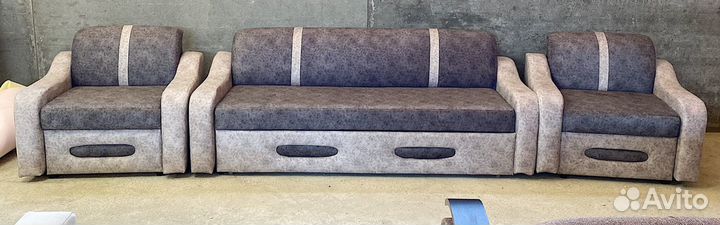 Диван и 2 кресла