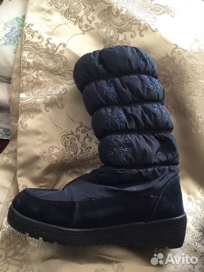 Сапоги женские зимние дутики 39