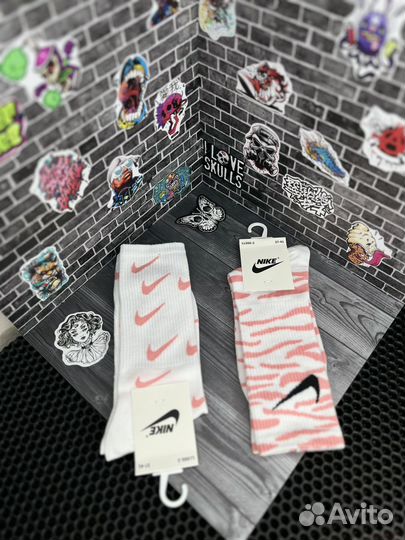 Носки nike женские носки с принтом