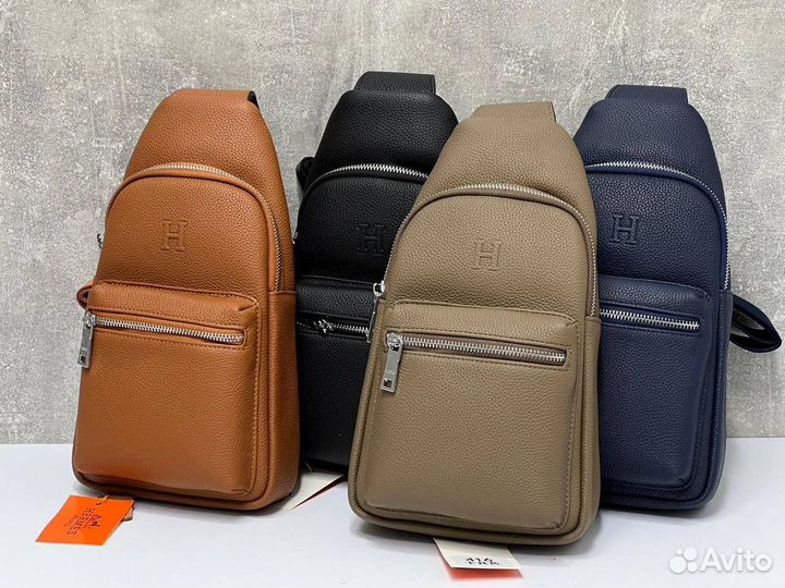 Сумка мужска Hermes через плечо