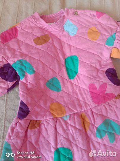 Платье next теплое, 80-86