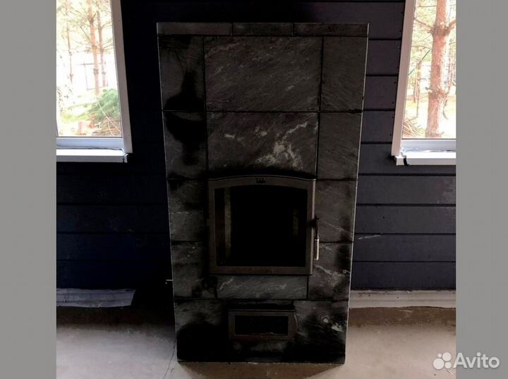 Печь из вулканического камня