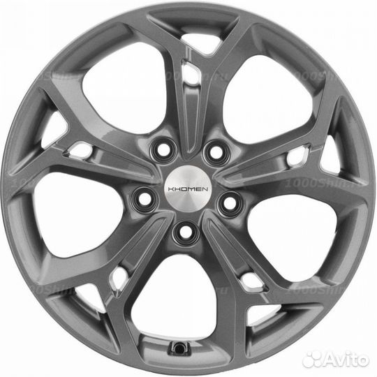 Диск 7*17 5*114,3 ET51 67,1 Khomen Wheels KHW1702 Gray (Optima/Tucson)
