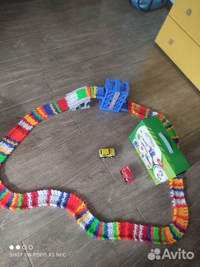 Гибкий трек с машинками, трансформеры