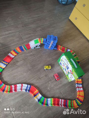 Гибкий трек с машинками, трансформеры