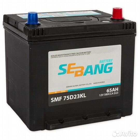 Корейский аккумулятор Sebang 65 доставка/установка