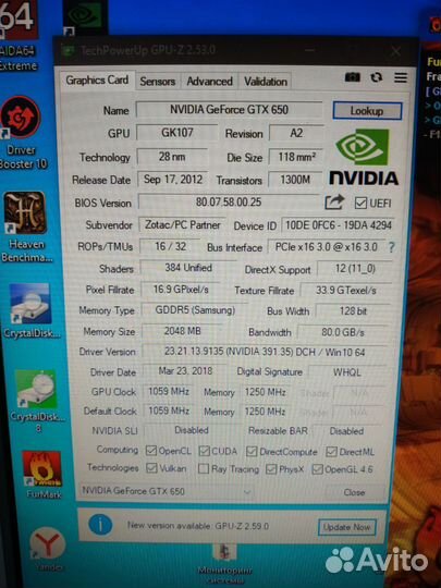 Видеокарта gtx 650 2g