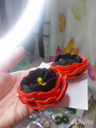 Заколки из фоамирана