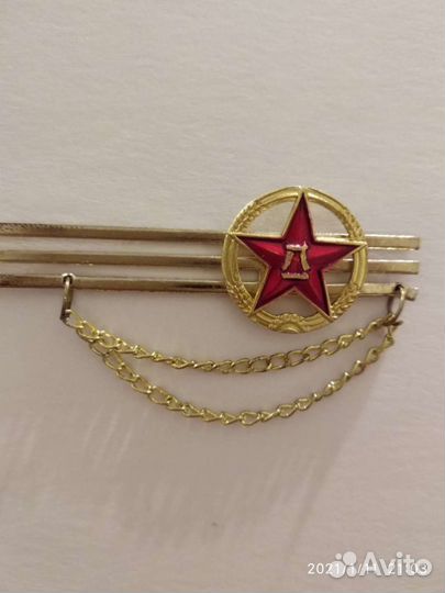 Зажим для галстука с логотипом армии Китая