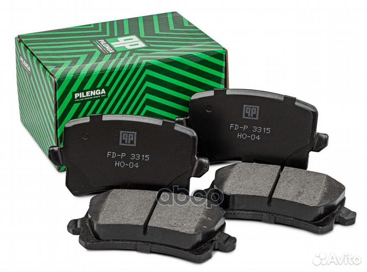 Колодки тормозные дисковые зад прав/лев FDP