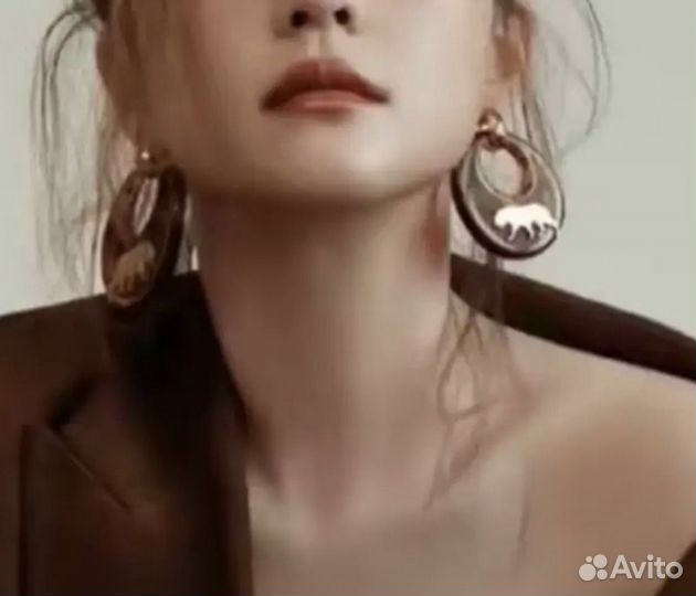 Крупные серьги