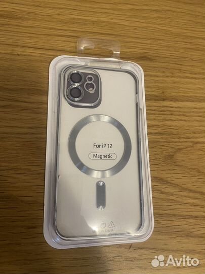 Чехол на iPhone 12 magsafe прозрачный силиконовый