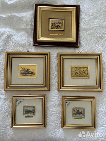 Картина Италия золото серебро