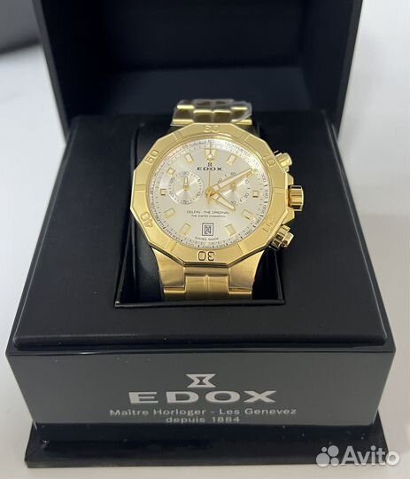 Часы мужские швейцарские Edox Delfin 10113-37JM-AI