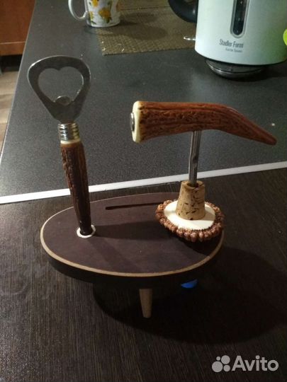 Витажный набор из рога оленя СССР