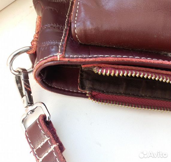 Сумка в стиле Valentino, натуральная кожа