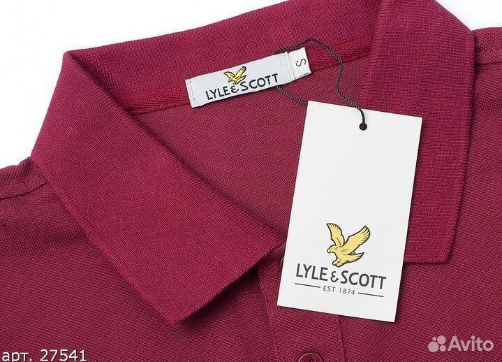 Рубашка поло Lyle Scott Бордовое