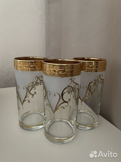 Стаканы для воды, Богемия, Антик, 6 шт