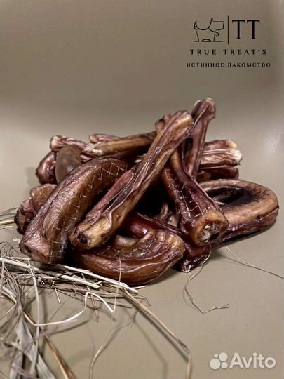 Лакомства для собак. Ухо говяжье/Трахея/Корень