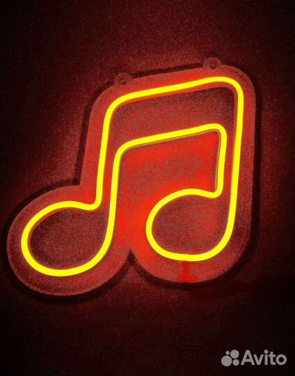 Вывеска из неона музыка от производителя