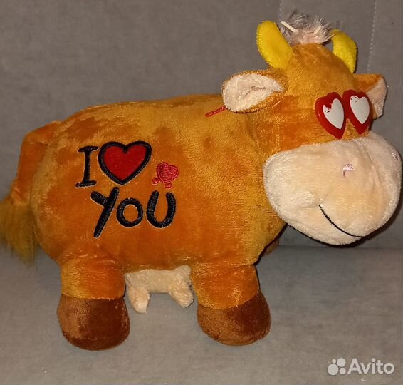 Мягкие игрушки - мышка, коровка и другие